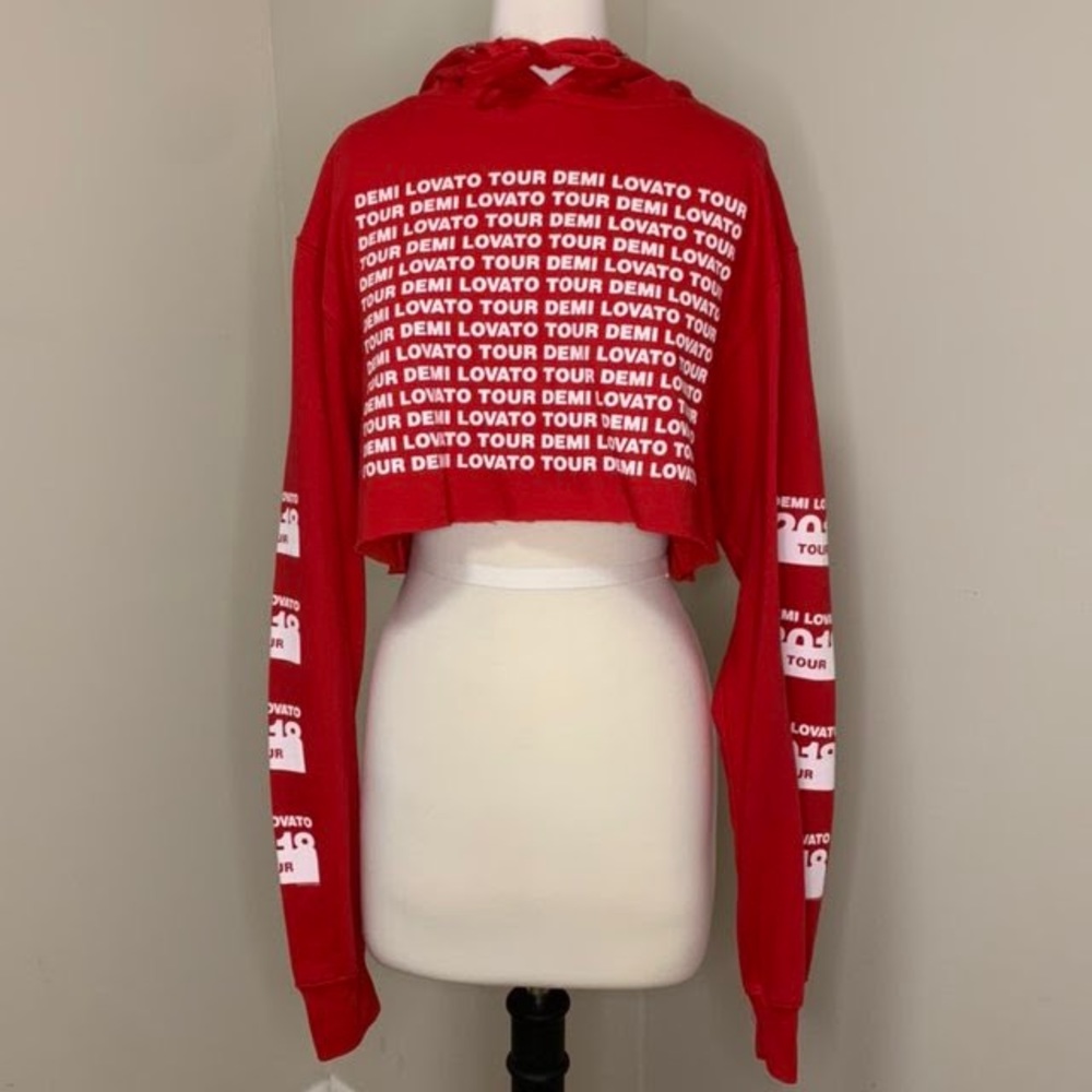 DEMI LOVATO TOUR CROPPED HOODIE
